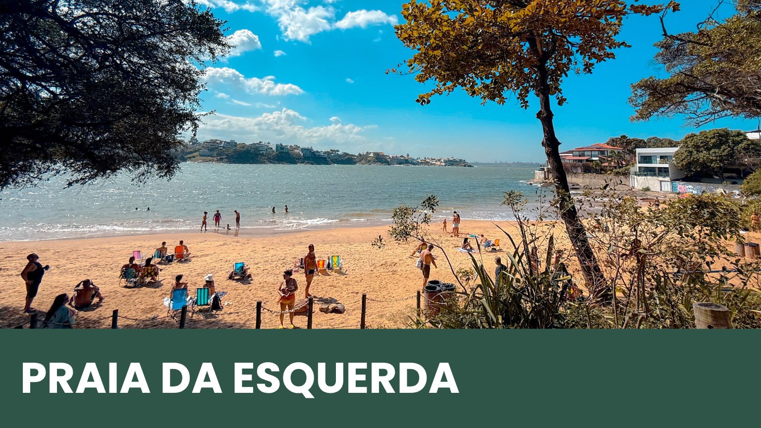 Praia da Esquerda na Ilha do Boi, em Vitória